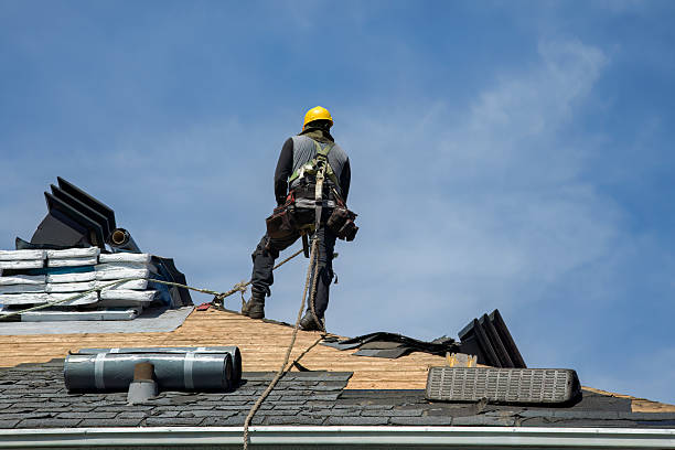 Professional Roof Installation technician working in Slatersville, RI